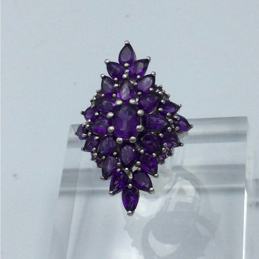 Sz 5 Genuine Lusaka Amethyst Ring Nwot